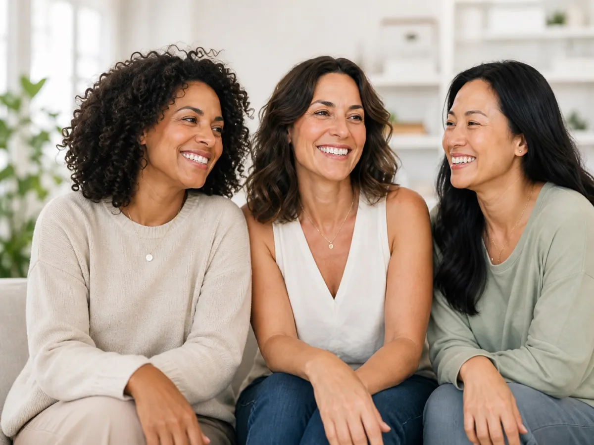 Women navigating midlife with confidence