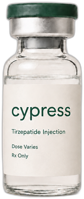 Cypress compounded tirzepatide injection vial