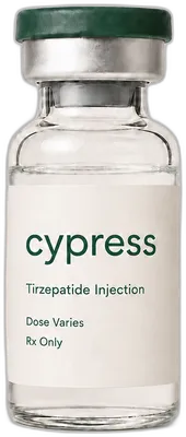 Cypress compounded tirzepatide injection vial